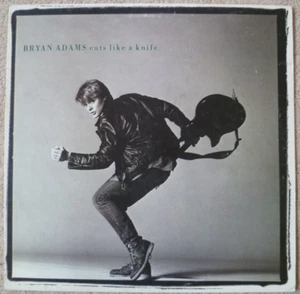 Bryan Adams Cuts Like A Knife 1983 UK Vinyl LP Misprint Cover EX/VG+ - Picture 1 of 5