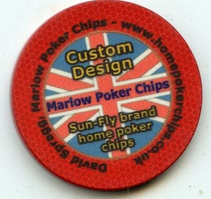 Advertisement: Marlow Poker Chips Red - Picture 1 of 2