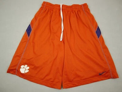 Vintage Clemson Tigers Shorts Men Medium Orange Nike Basketball Adult M 90s - Image 1 of 4