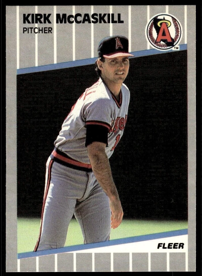 1989 Fleer   #483  Kirk McCaskill    Pitcher   California Angels   FREE shipping - Image 1 of 1