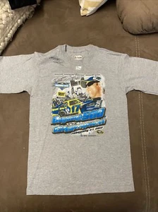 2012 Matt Kenseth Best Buy Daytona 500 gray t shirt YL autographed - Picture 1 of 6