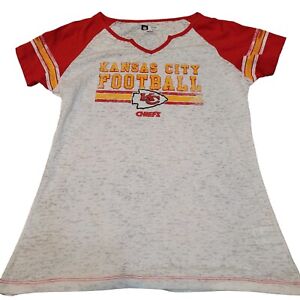 Kansas City Chiefs Damski T-shirt Rozmiar XL Distressed Graphics Krótki rękaw