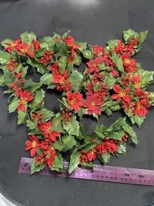 Poinsetta Weihnachtsdeko für Kerzen (5) (P) - Bild 1 von 1