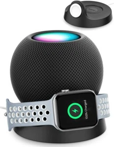 HomePod mini Holder Stand, Anti Slip Compatible with Apple Watch & HomePod Mini - Picture 1 of 8