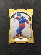 1997-98 DONRUSS PREFERRED BRETT HULL RARE CUT TO THE CHASE GOLD DIE-CUT #146
