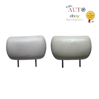 2004-2008 Acura TL Rear Left & Right Headrest Leather Beige OEM - Image 1 of 4