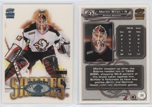 2000-01 Pacific Paramount Ice Blue /50 Martin Biron #26