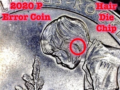 2020 P Marsh-Billings-Rockefeller ATB Quarter Error - **Die Chip** in Hair - Image 1 of 3