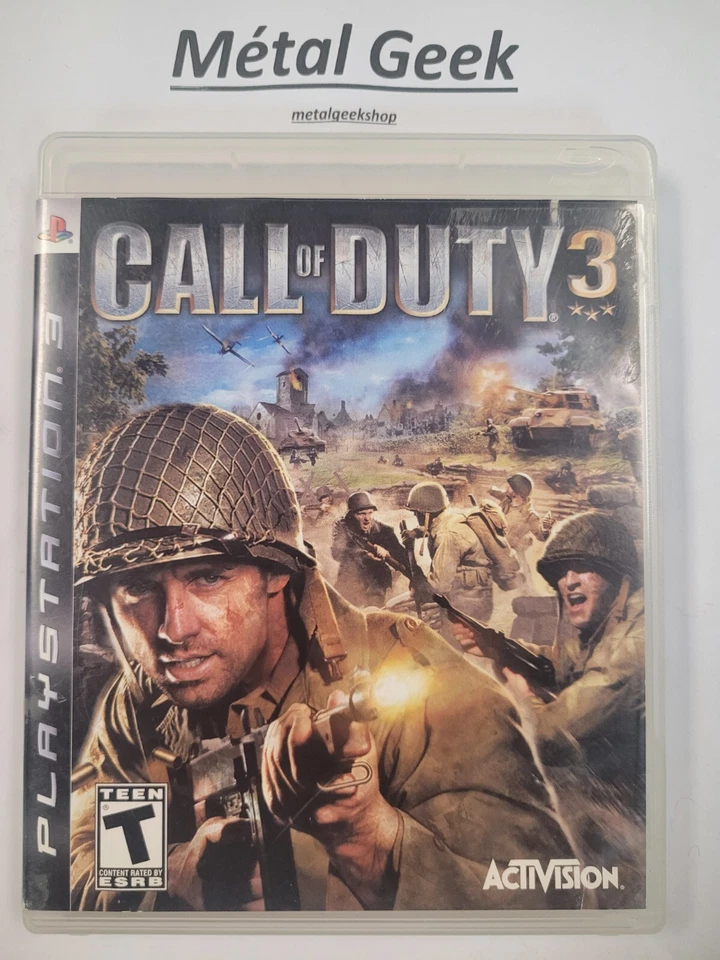 Call of Duty 3 Ps3 NoManual EN Tested Free Shipping in Canada !! - Image 1 of 4
