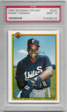 💥 The Big Hurt Frank Thomas 1990 Bowman Tiffany #320 White Sox HOF RC PSA 9 ⚾