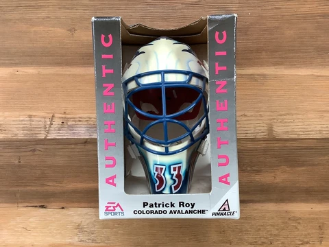 Authentic Patrick Roy Colorado Avalanche mini helmet NIB Cover