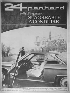 PUBLICITÉ DE PRESSE 1964 24 PANHARD BELLE A REGARDER SI AGRÉABLE A CONDUIRE - Imagen 1 de 1