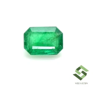 7,8x5,5x3,5 mm octágono natural esmeralda de Zambia 1,10 CTS suministro de joyas de piedras preciosas - Imagen 1 de 11