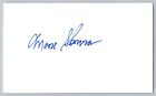 Moose Skowron Signed 3x5 Index Card 