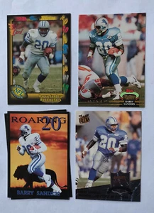 Barry Sanders 4 Card Lot W / Inserts - Picture 1 of 3