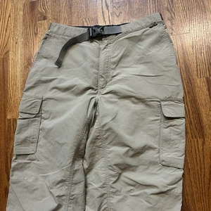 EMS Convertible Hiking Cargo Pants Mens 34x32 Khaki Nylon Zip Off Outdoor Shorts - Picture 1 of 7