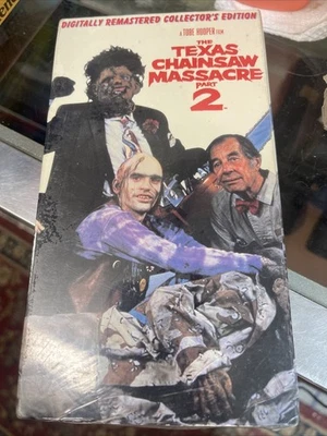 The Texas Chainsaw Massacre Part 2 VHS VCR Video Tape RARE Horror BRAND NEW - Image 1 of 4