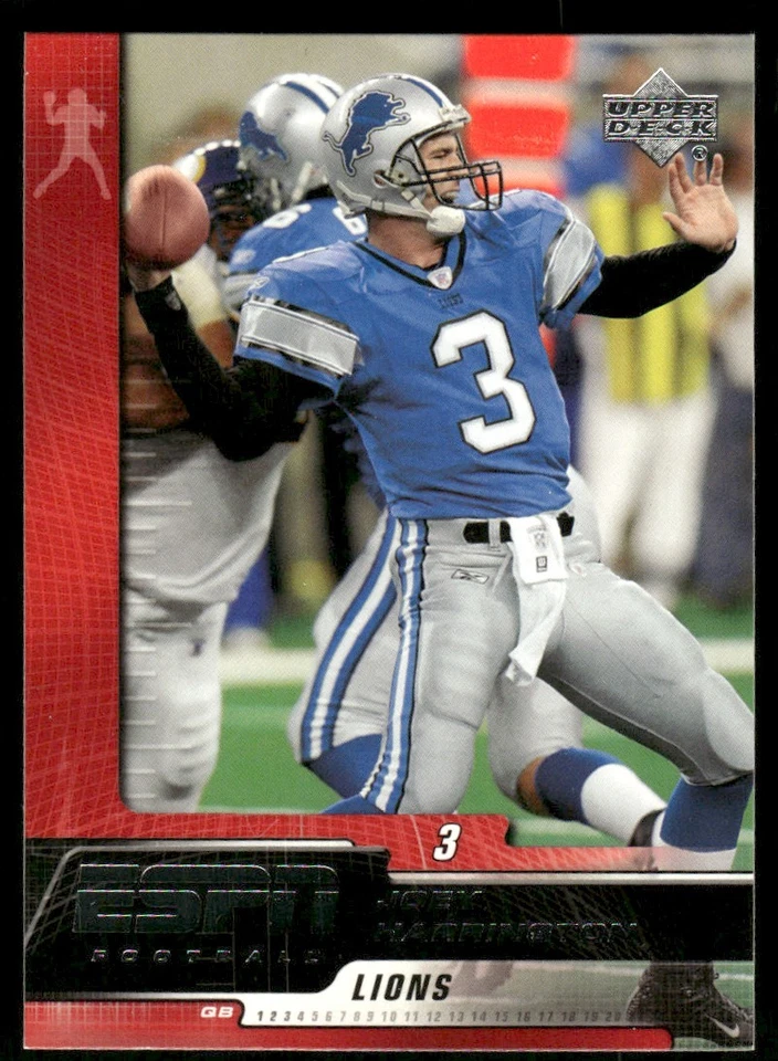 2005 Upper Deck ESPN Joey Harrington Detroit Lions #34 - Image 1 of 2