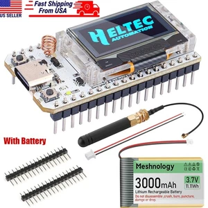 Placa Bluetooth ESP32 LoRa V3 SX1262 + Antena 915 MHz + Batería para Meshtastic - Imagen 1 de 8