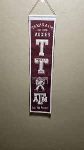 Texas A&M Aggies NCAA Winning Streak Embroidered Heritage Banner! - Picture 1 of 3
