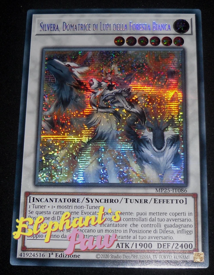 Yugioh - Silvera Domatrice di Lupi della Foresta Bi. RARA SEGRETA - MP25-IT086 - Immagine 1 di 1