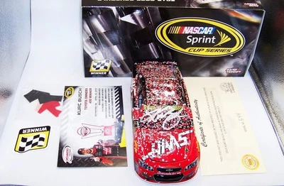1:24 ACTION 2015 #41 HAAS AUTOMATION RICHMOND RACED WIN KURT BUSCH AUTOGRAPHED  - Image 1 of 4
