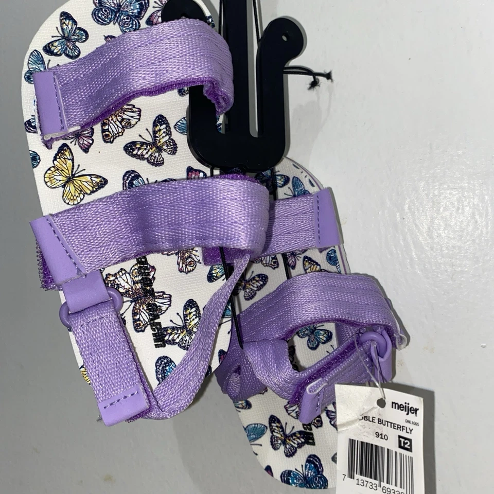 Sandalias moradas lavanda Wave Zone talla 9 espuma nuevas con etiquetas para bebés pequeños niñas Foto 1 de 2