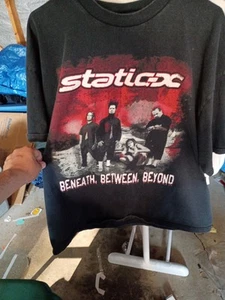 Vintage Static-X 2004 T-Shirt 2XL Beneath Between Beyond Y2K - Bild 1 von 12
