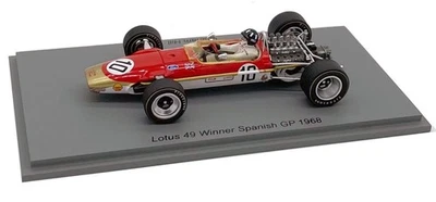 F1 LOTUS 49 #10 G.Hill Winner Spain GP World Cahmpion 1968 1/43 SPARK S4829 - Image 1 of 4