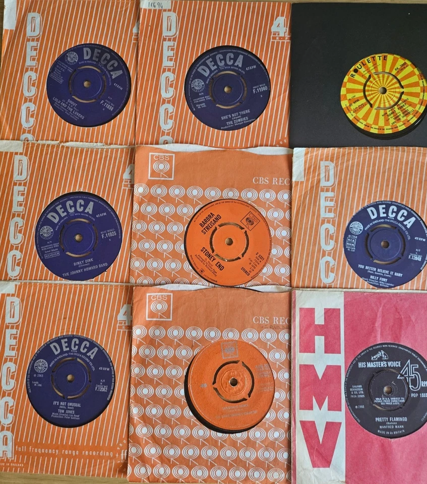 Pop & Beat - Lot Of  - 9   Decca -Zombies + More - Vinyl Records all graded - Image 1 of 1