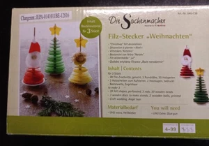 Bastelset Weihnachtsfiguren, Filzstecker,  OVP - Bild 1 von 2