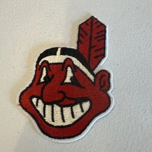 Cleveland Indians Retro Patch Chief Large Wahoo MLB Guardians 4 3/4 X 3 1/4 - Picture 1 of 4