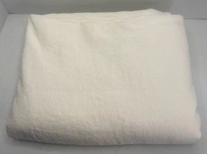 Pottery Barn Belgian Flax Linen Duvet Cover Full / Queen Ivory READ - Picture 1 of 9