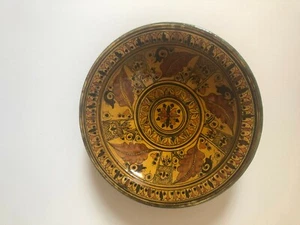 VERY LARGE VINTAGE MOROCCAN SAFI POTTERY CHARGER. STUDIO ART ... STUNNING!!!!!! - Picture 1 of 12
