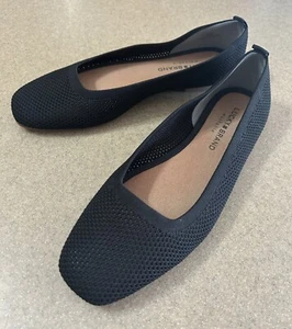 Zapato Lucky Brand Flats Para Mujer Talla 8 1/2 Negro Tejido Daneric Oficina Minimalista - Imagen 1 de 7