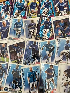 match attax, Shoot Out And Other EVERTON SIGNED CARDS - Bild 1 von 31