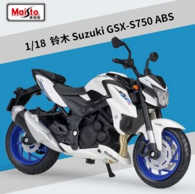 Maisto 1:18 Suzuki GSX-S750 ABS Motorcycle Bike Model New in Box - Image 1 of 4