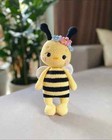Crochet Cute Bee, Handmade Toys, Maya the bee. Handmade knitted amigurumi doll