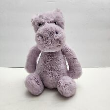 Jellycat Bashful Purple Medium Hippo Hippopotamus 12" stuffed animal plush 