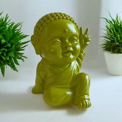 Pop art cerâmica verde limão legal Buda Baby - Imagem 1 de 4