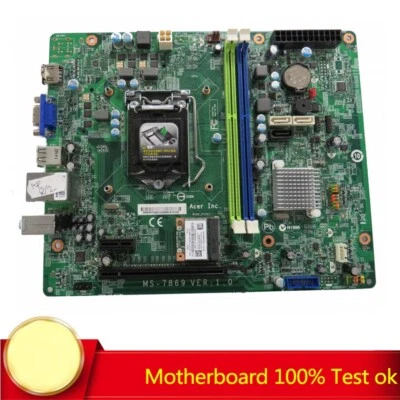 FOR Acer Aspire AXC-605 Intel Desktop Motherboard MS-7869 QW806AA DB.SRRCN.001 - Image 1 of 3