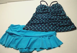 NEW Merona Tankini Swimsuit Top L NWOT & Catalina Skirted Bottom size L NWT - Picture 1 of 8