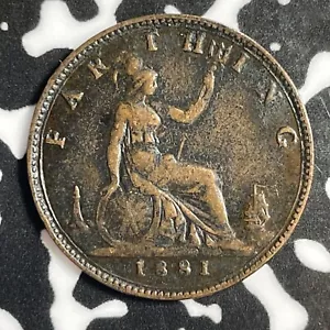 1881 Great Britain Farthing Lot#E1934 - Picture 1 of 2