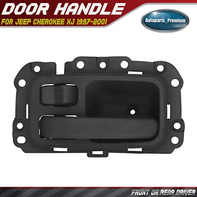 Front or Rear Driver Black Interior Door Handle for Jeep Cherokee XJ 1997-2001 - Image 1 of 4