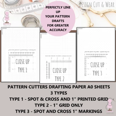 Pattern Drafters Paper - 3 x A0 Sheets in a Pack - 3 TYPES TO CHOOSE FROM! - Image 1 of 4