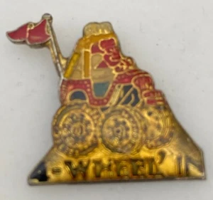 Vintage 80s Enamel  “4-Wheel’ in” Pin With No Pin Back/clutch - Picture 1 of 6