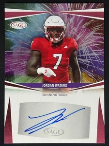 Jordan Waters 2025 Sage Pink Rookie RC Auto #A-JW | NC State - Bild 1 von 2