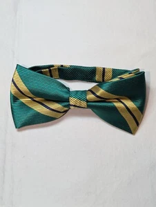 Men's Green Stripe Pre-Tied Formal Event Bow Tie St. Patrick Day adjustable - Picture 1 of 7