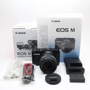 【Near Mint】Canon EOS M Schwarz 18.0MP Digitalkamera mit EF-M 18-55mm aus Japan - Bild 1 von 18