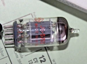 5751 GE GENERAL ELECTRIC RED - MADE IN USA - NOS - OVP - 12AX7/ECC83/7025 - Bild 1 von 2